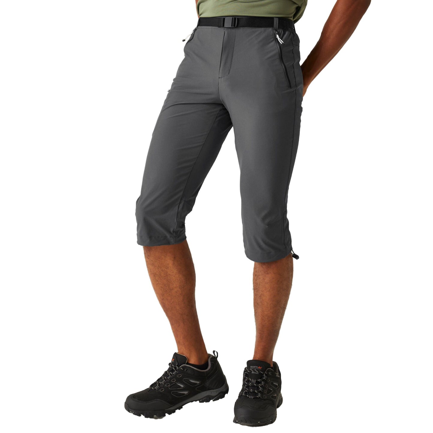 Seal Grey - Lifestyle - Regatta Mens Xert Stretch III Stretch Active Capri Shorts