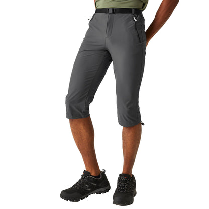 Seal Grey - Lifestyle - Regatta Mens Xert Stretch III Stretch Active Capri Shorts
