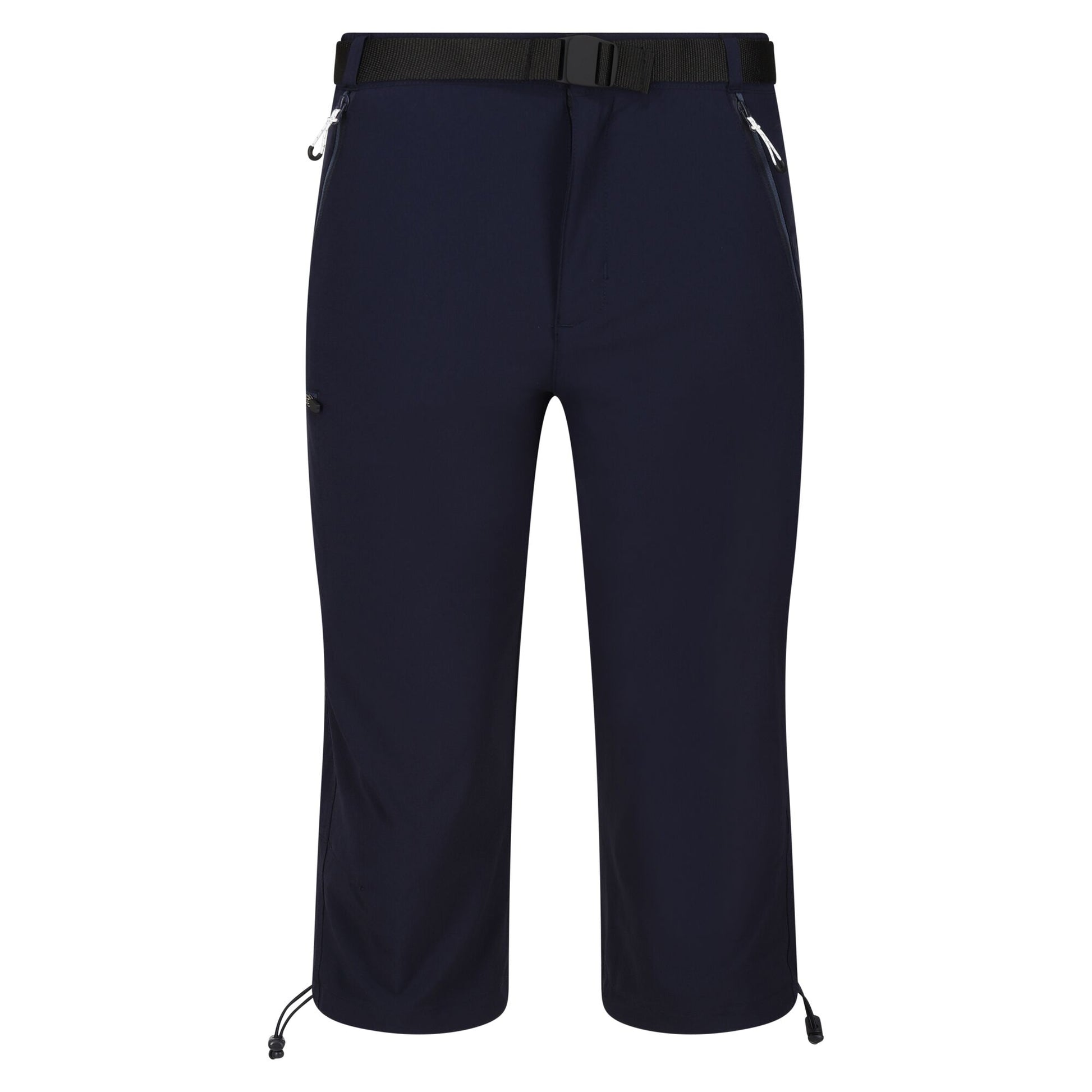 Navy - Front - Regatta Mens Xert Stretch III Stretch Active Capri Shorts