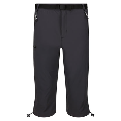 Seal Grey - Front - Regatta Mens Xert Stretch III Stretch Active Capri Shorts