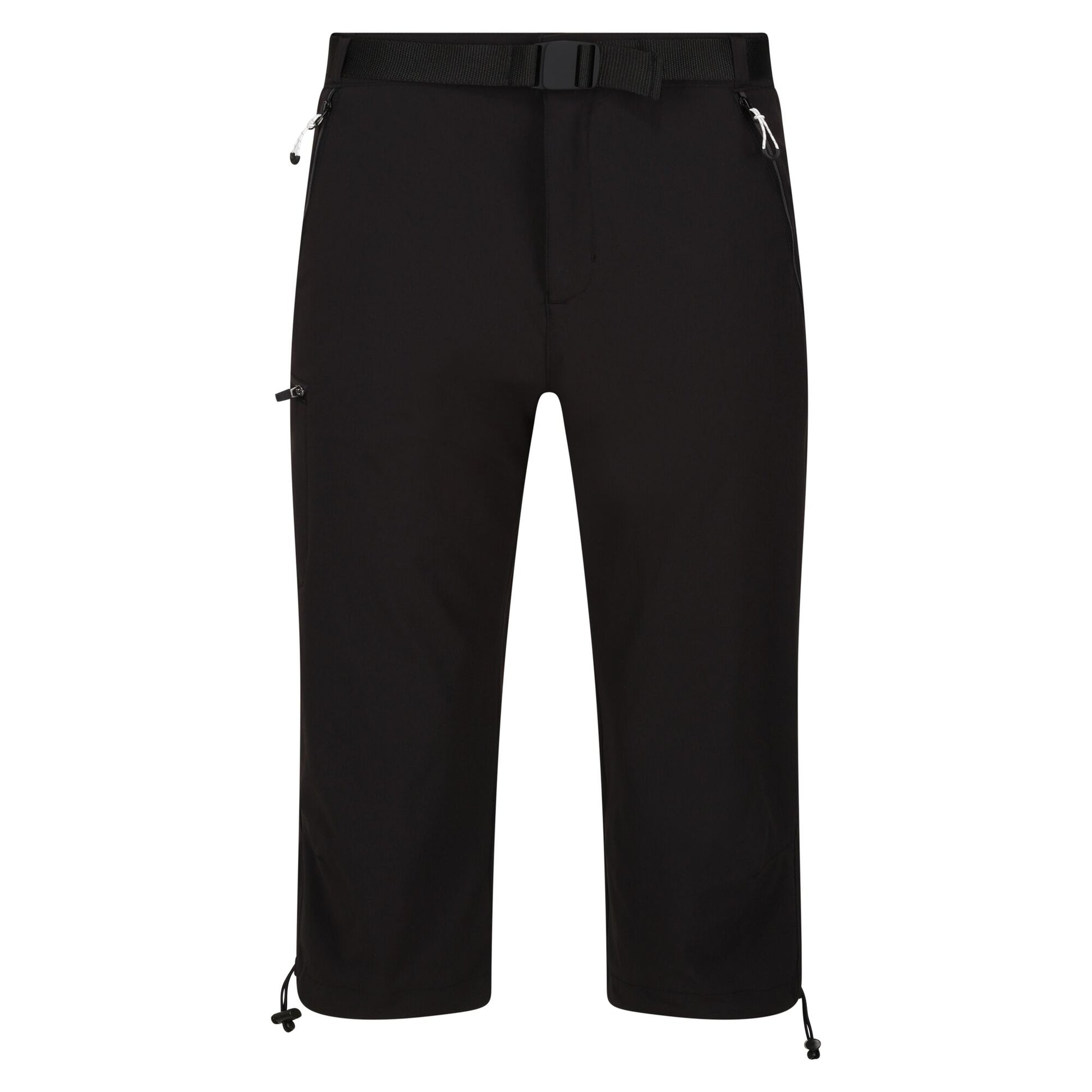 Black - Front - Regatta Mens Xert Stretch III Stretch Active Capri Shorts