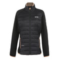 Black-Warm Taupe - Front - Regatta Womens-Ladies Clumber V Hybrid Jacket