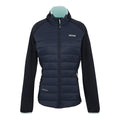 Navy-Icy Morn - Front - Regatta Womens-Ladies Clumber V Hybrid Jacket