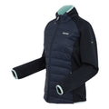 Navy-Icy Morn - Side - Regatta Womens-Ladies Clumber V Hybrid Jacket