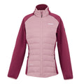 Lilas-Beaujolais-Pop - Front - Regatta Womens-Ladies Clumber V Hybrid Jacket