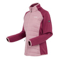 Lilas-Beaujolais-Pop - Side - Regatta Womens-Ladies Clumber V Hybrid Jacket