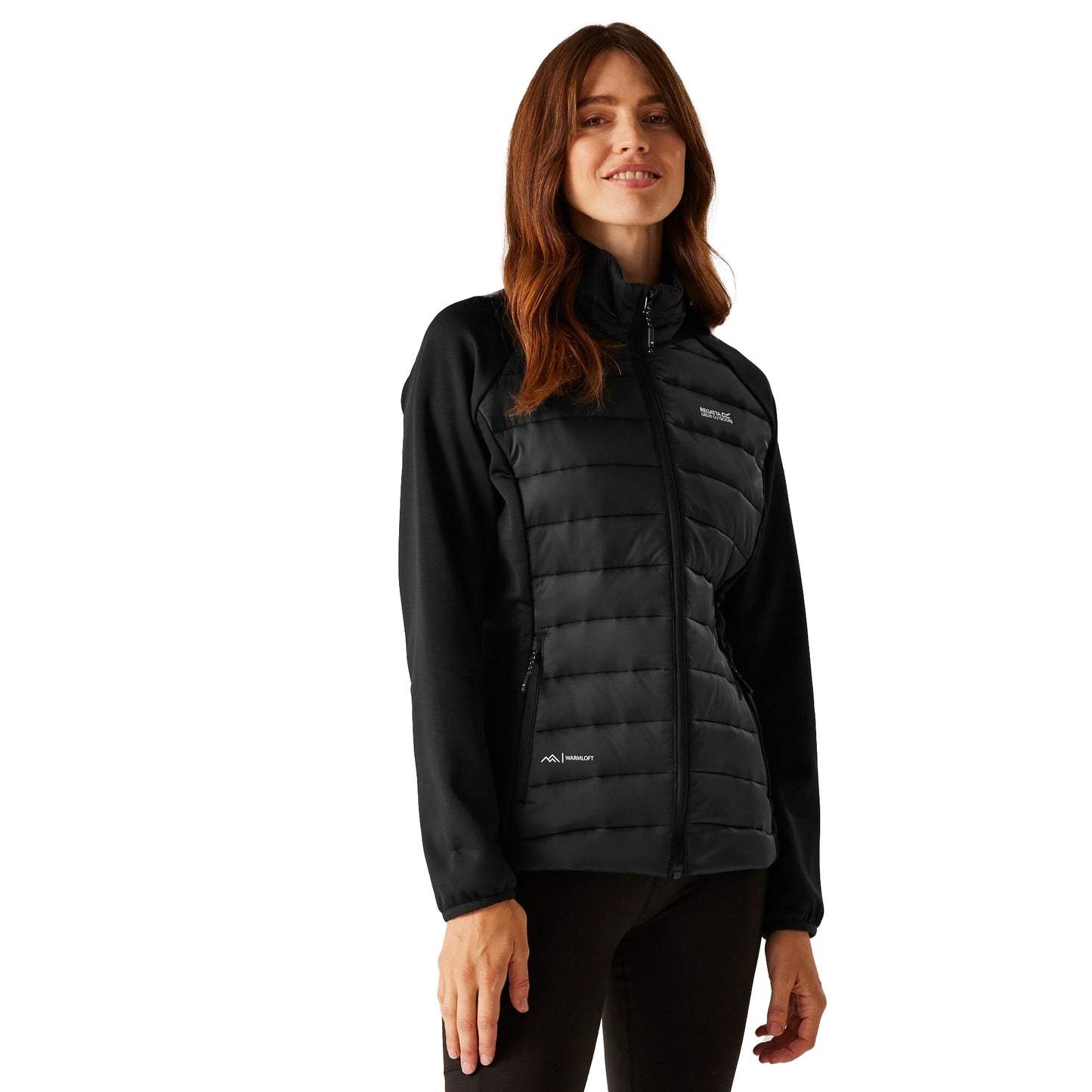 Black - Lifestyle - Regatta Womens-Ladies Clumber V Hybrid Jacket