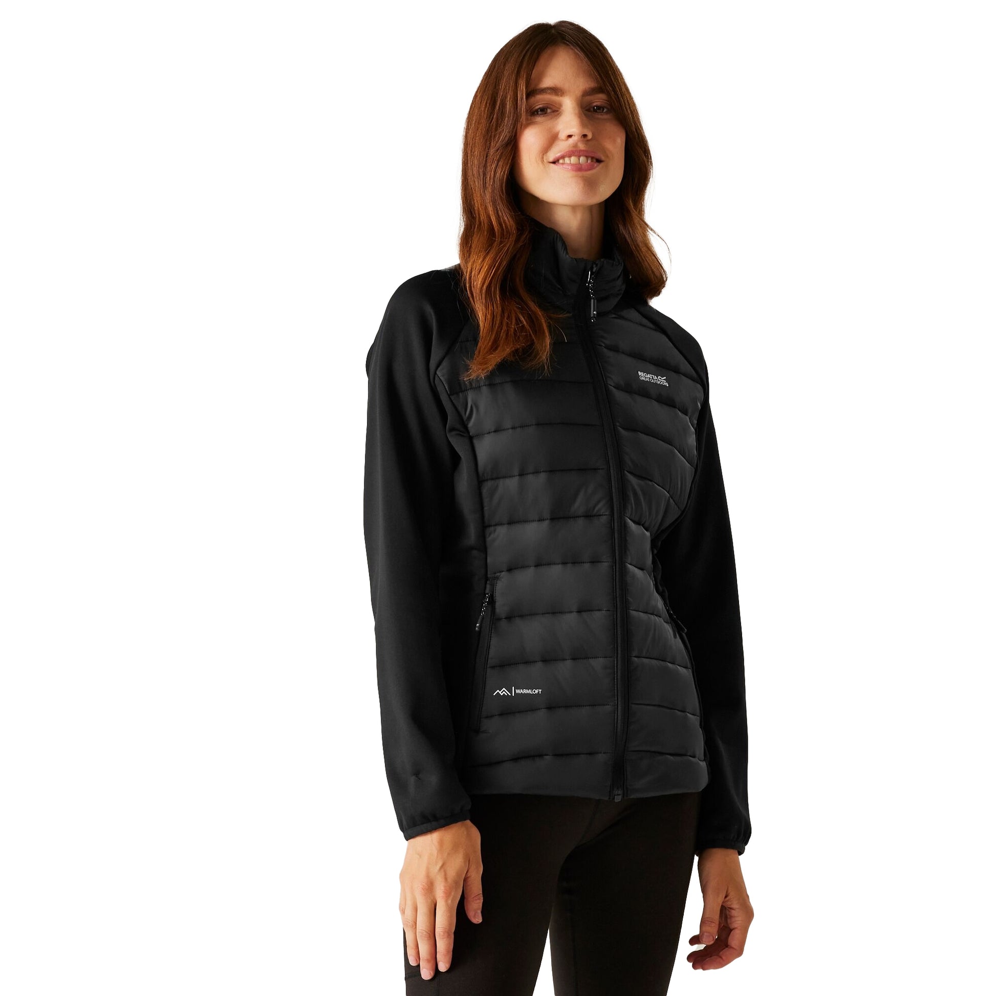 Black - Lifestyle - Regatta Womens-Ladies Clumber V Hybrid Jacket