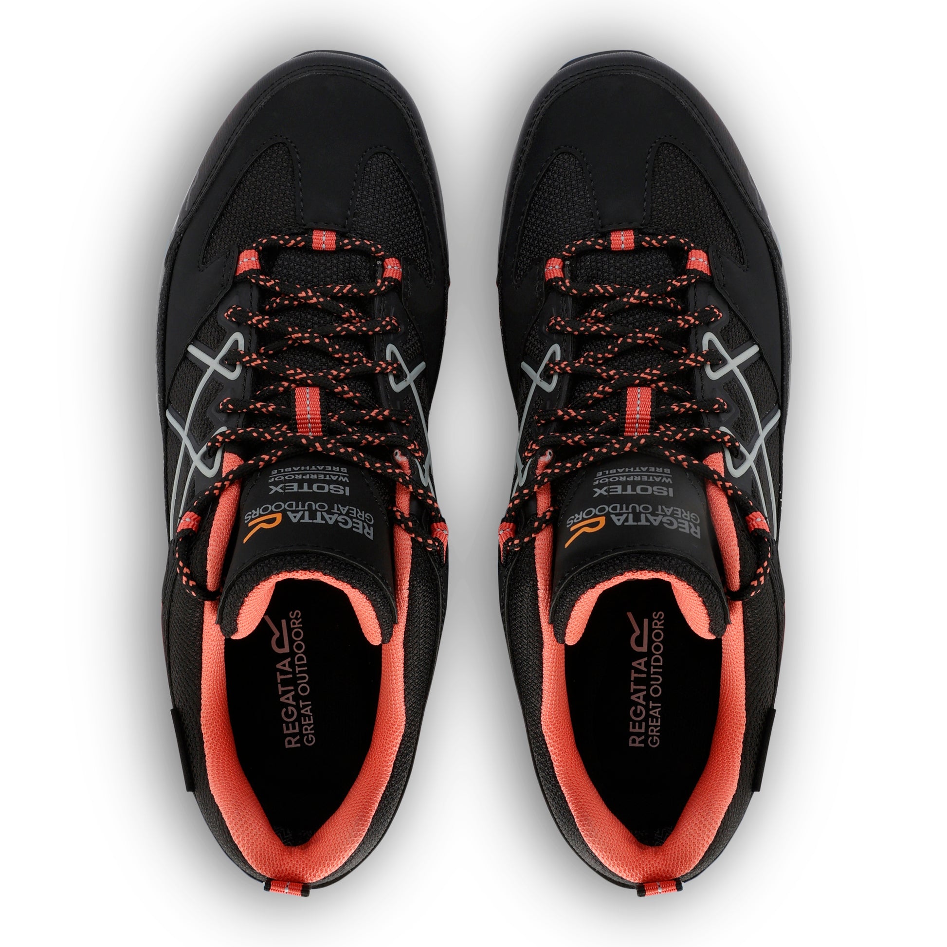 Black-Satsuma - Side - Regatta Womens-Ladies Samaris III Low Walking Shoes