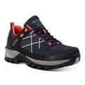 Navy-Lilac - Front - Regatta Womens-Ladies Samaris III Low Walking Shoes