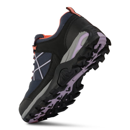 Navy-Lilac - Lifestyle - Regatta Womens-Ladies Samaris III Low Walking Shoes