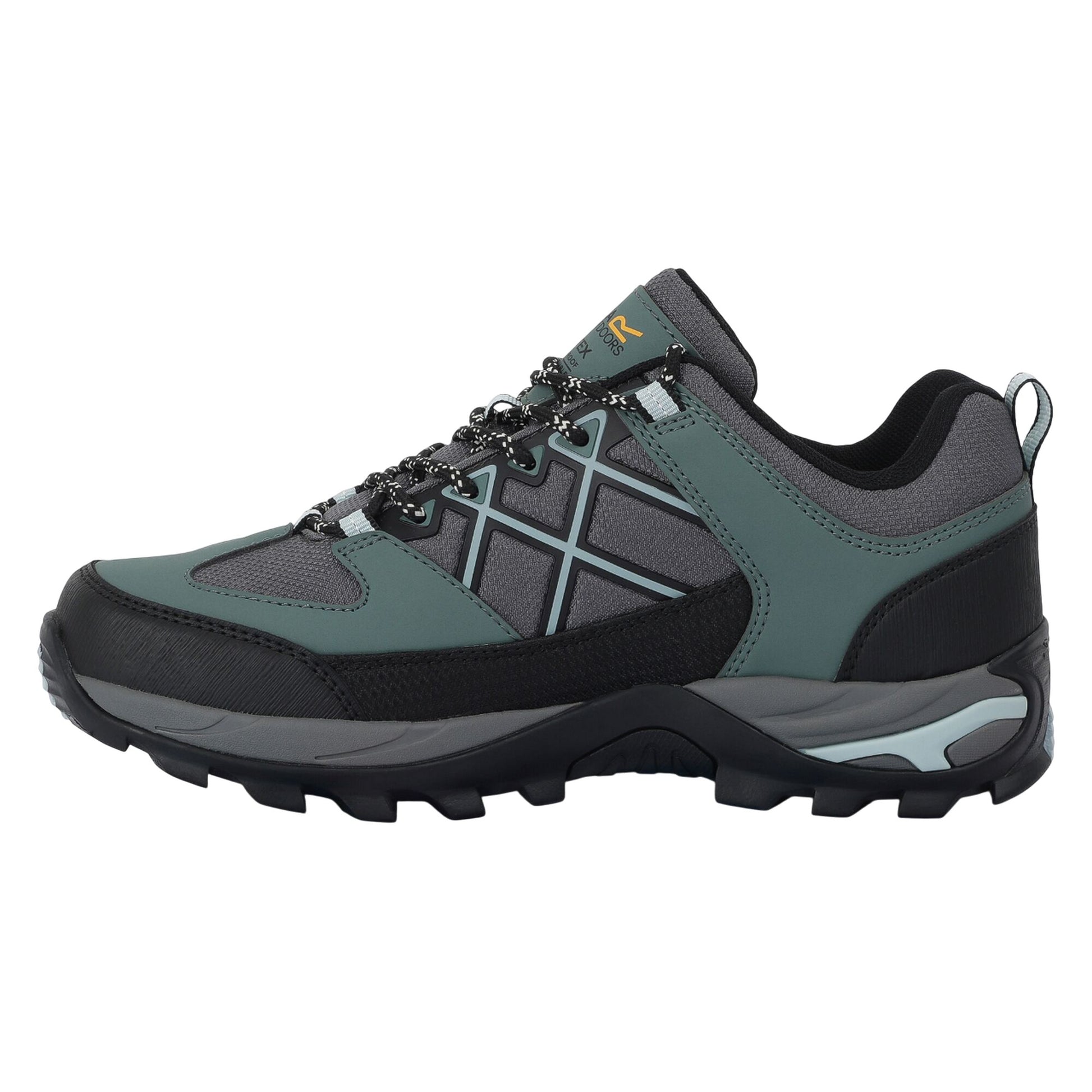 Spruce Green-Granite - Pack Shot - Regatta Womens-Ladies Samaris III Low Walking Shoes