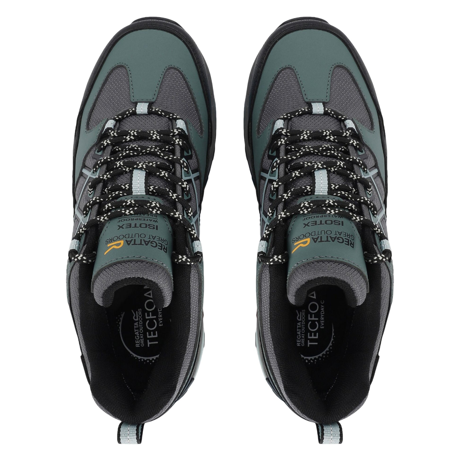 Spruce Green-Granite - Close up - Regatta Womens-Ladies Samaris III Low Walking Shoes