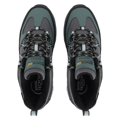 Spruce Green-Granite - Close up - Regatta Womens-Ladies Samaris III Low Walking Shoes