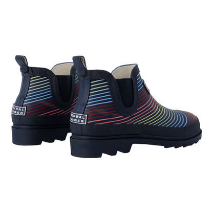 Multicoloured - Back - Regatta Womens-Ladies Harper Contrast Striped Low Wellington Boots