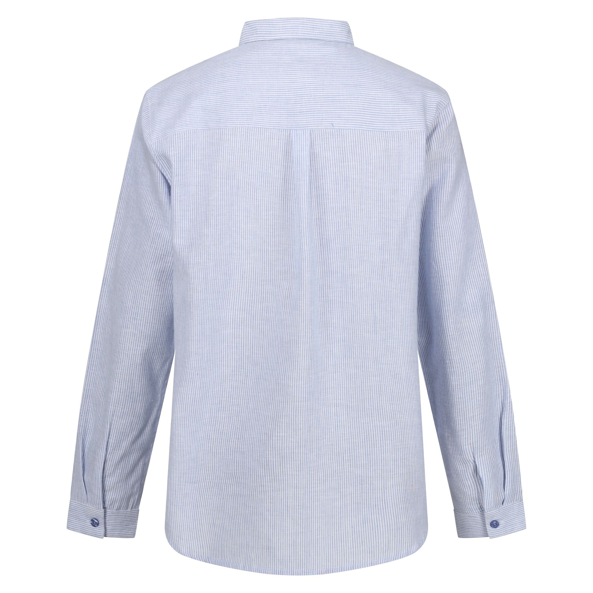 Hydrangea Blue - Back - Regatta Womens-Ladies Primevere Striped Shirt