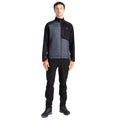 Black-Ebony Grey - Close up - Dare 2B Mens Mountaineer Hybrid Jacket