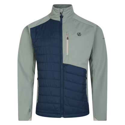 Lilypad Green-Moonlight Denim - Front - Dare 2B Mens Mountaineer Hybrid Jacket