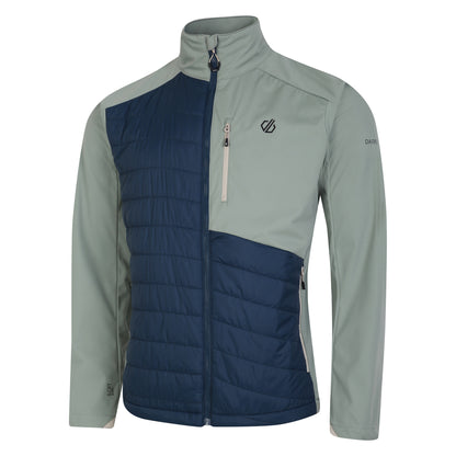 Lilypad Green-Moonlight Denim - Side - Dare 2B Mens Mountaineer Hybrid Jacket