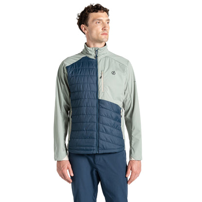 Lilypad Green-Moonlight Denim - Lifestyle - Dare 2B Mens Mountaineer Hybrid Jacket