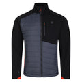 Black-Ebony Grey - Front - Dare 2B Mens Mountaineer Hybrid Jacket