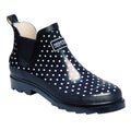 Navy Polka - Front - Regatta Great Outdoors Womens-Ladies Harper Low Cut Wellington Boots