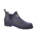 Navy Polka - Side - Regatta Great Outdoors Womens-Ladies Harper Low Cut Wellington Boots