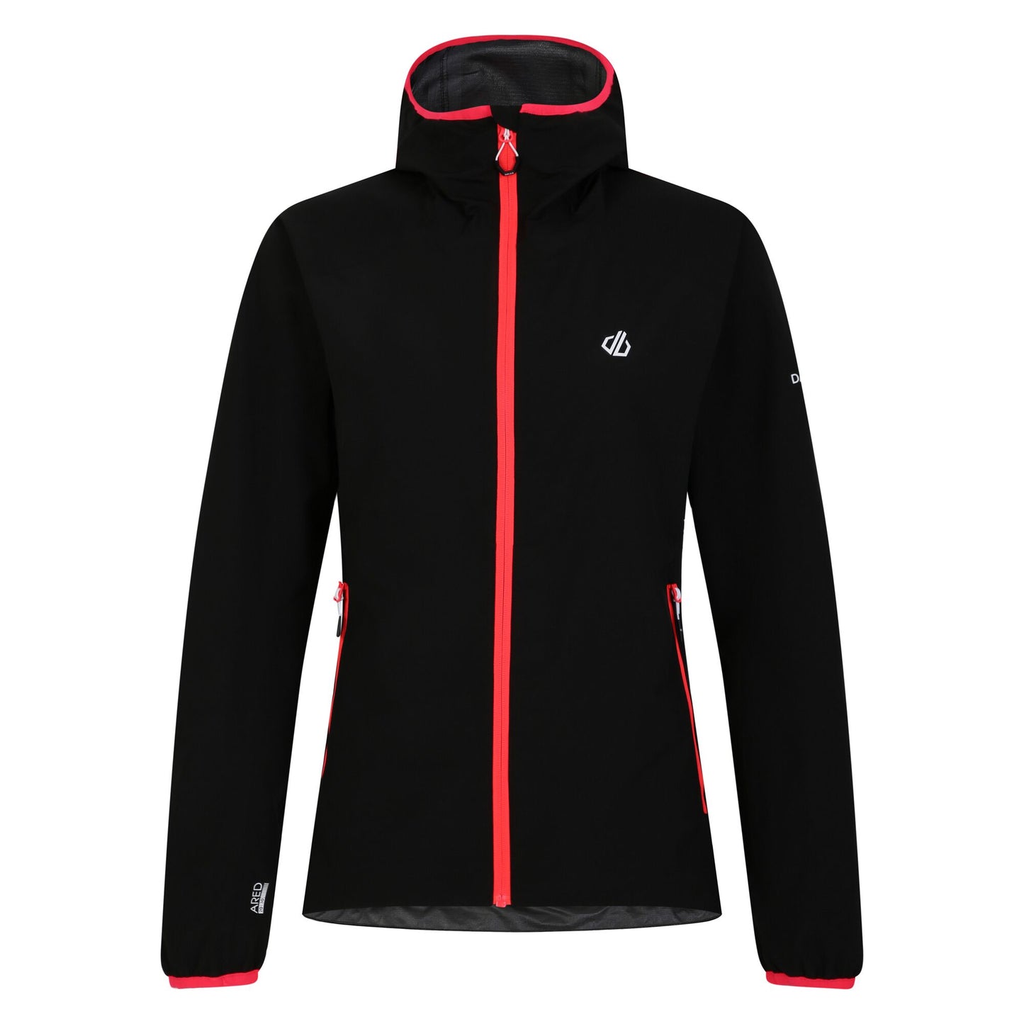 Black - Front - Dare 2B Womens-Ladies Mountain Series Lite Contrast Jacket