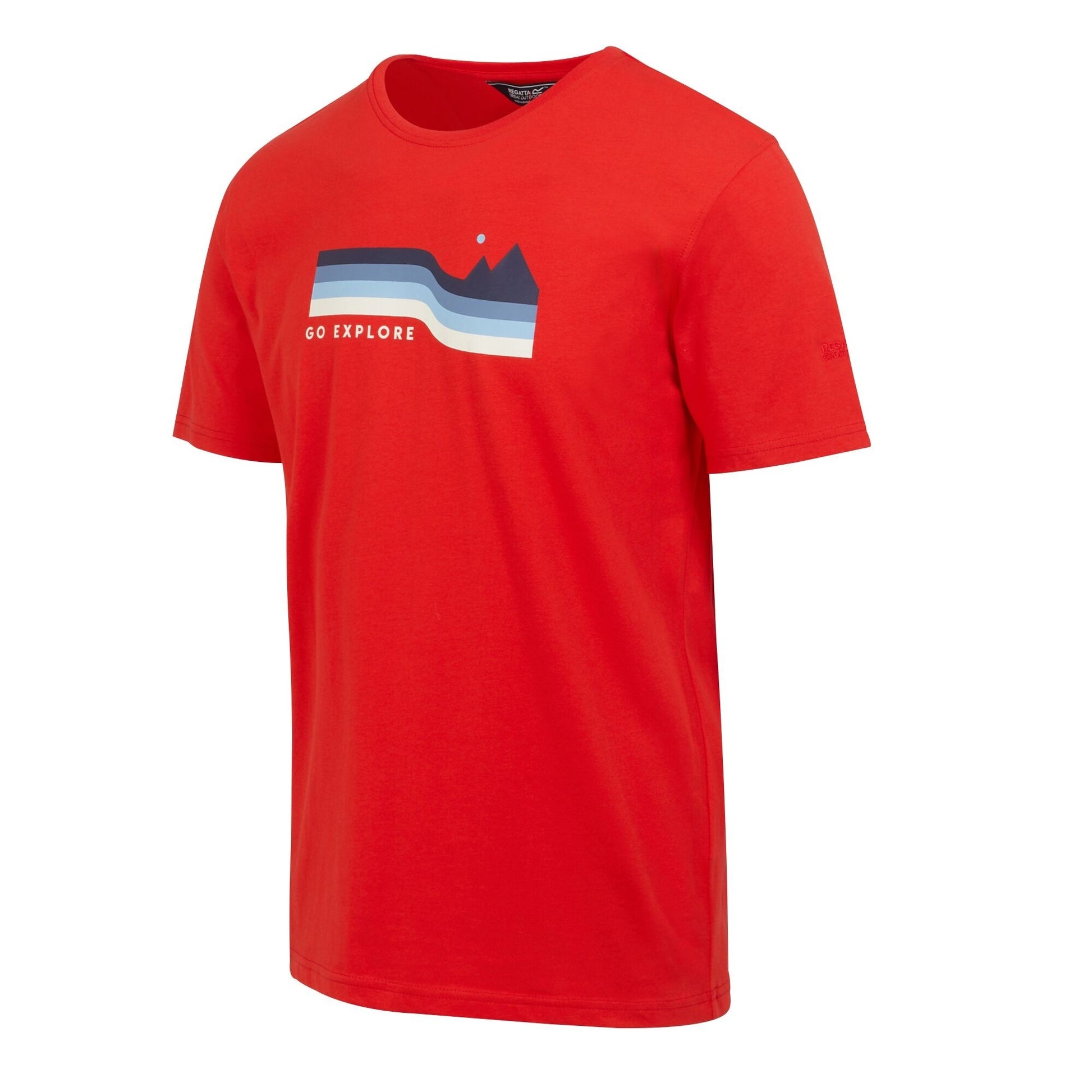 High Risk Red - Side - Regatta Mens Cline VIII Graphic Print T-Shirt