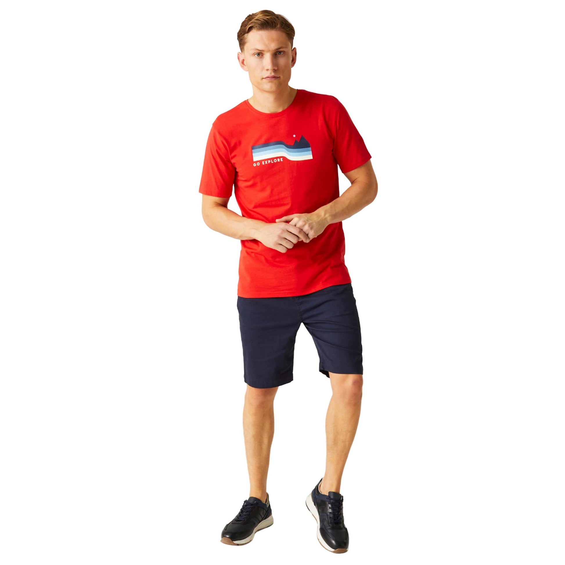 High Risk Red - Lifestyle - Regatta Mens Cline VIII Graphic Print T-Shirt
