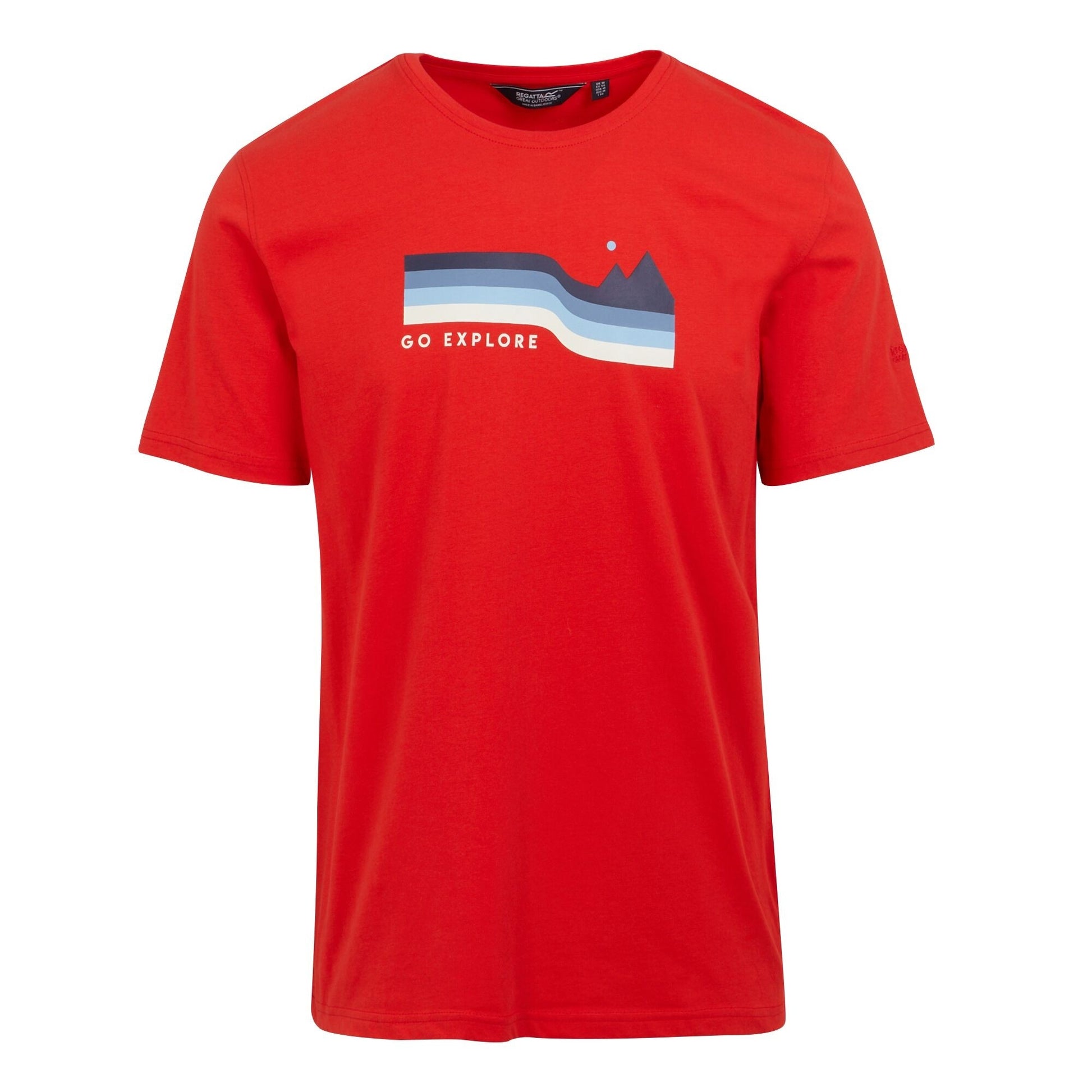 High Risk Red - Front - Regatta Mens Cline VIII Graphic Print T-Shirt