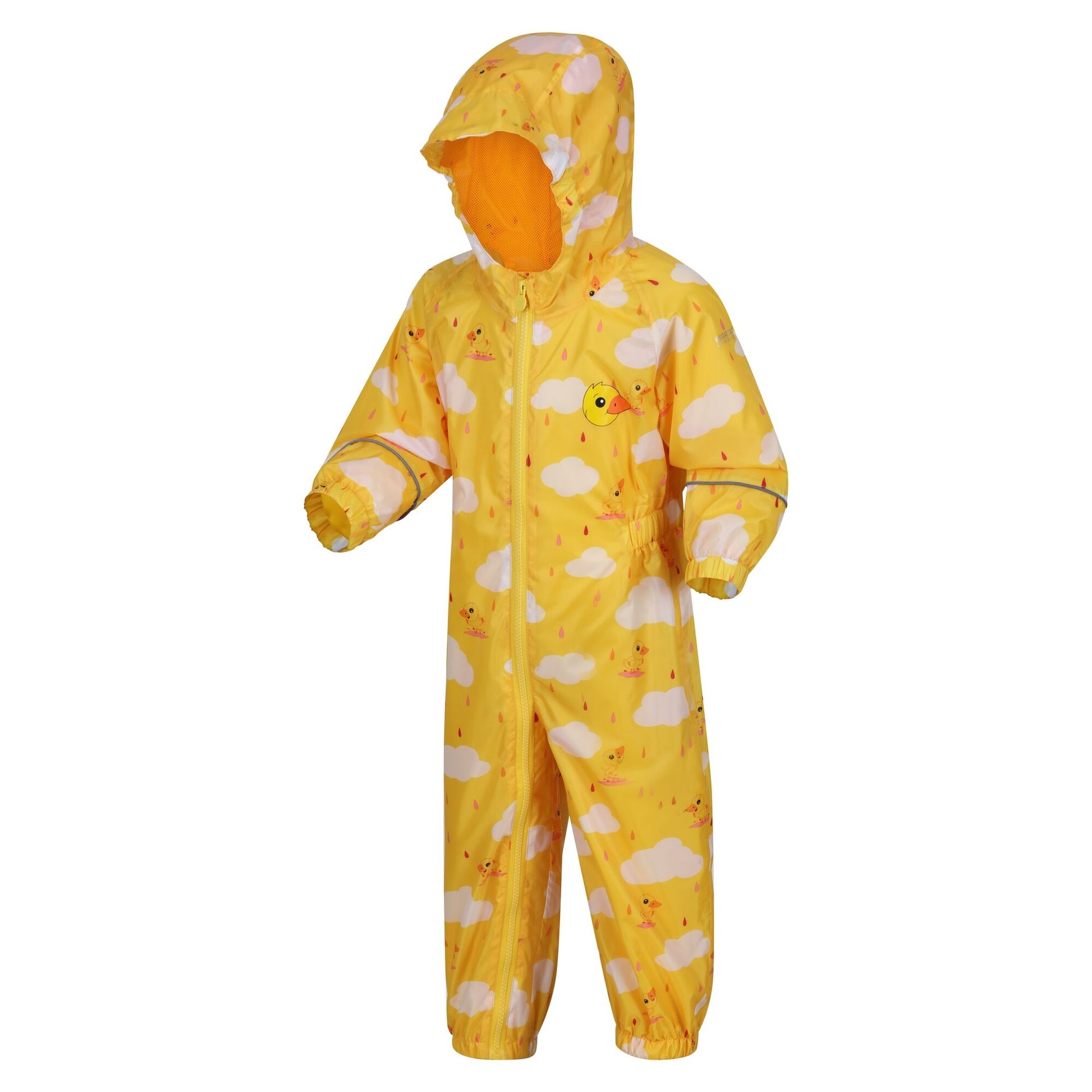 Sunbeam - Side - Regatta Childrens-Kids Pebbles The Duck Waterproof Puddle Suit