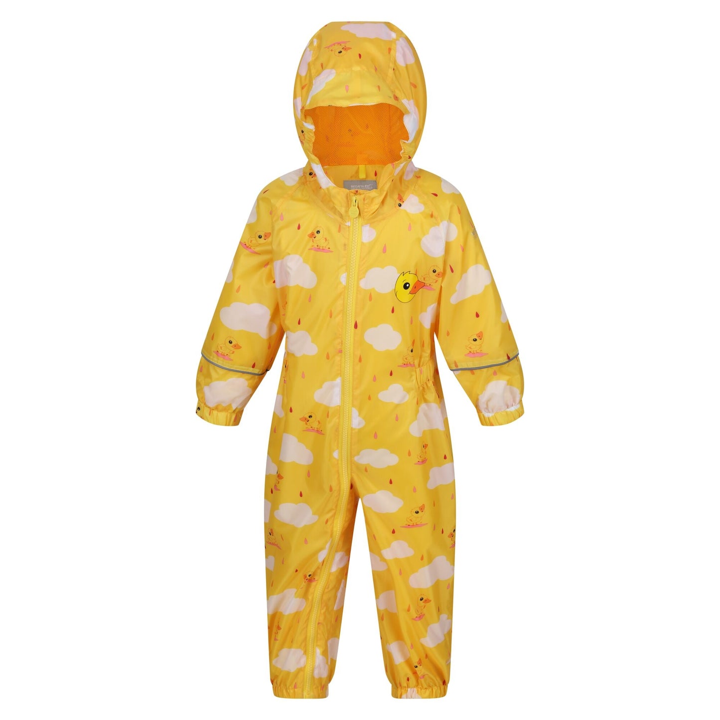 Sunbeam - Front - Regatta Childrens-Kids Pebbles The Duck Waterproof Puddle Suit