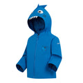 Hawaiian Blue - Side - Regatta Childrens-Kids Bubbles The Shark Waterproof Jacket