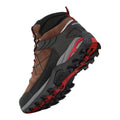 Chestnut-Rio Red - Close up - Regatta Mens Samaris Pro II Suede Walking Boots