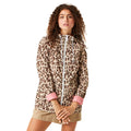 Brown - Lifestyle - Regatta Womens-Ladies Bayletta Leopard Print Waterproof Jacket