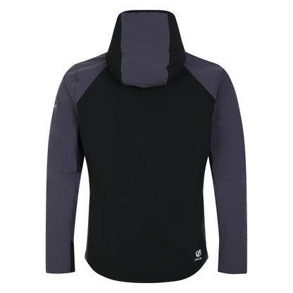 Black-Ebony - Back - Dare 2B Mens Lattitudinal II Soft Shell Jacket
