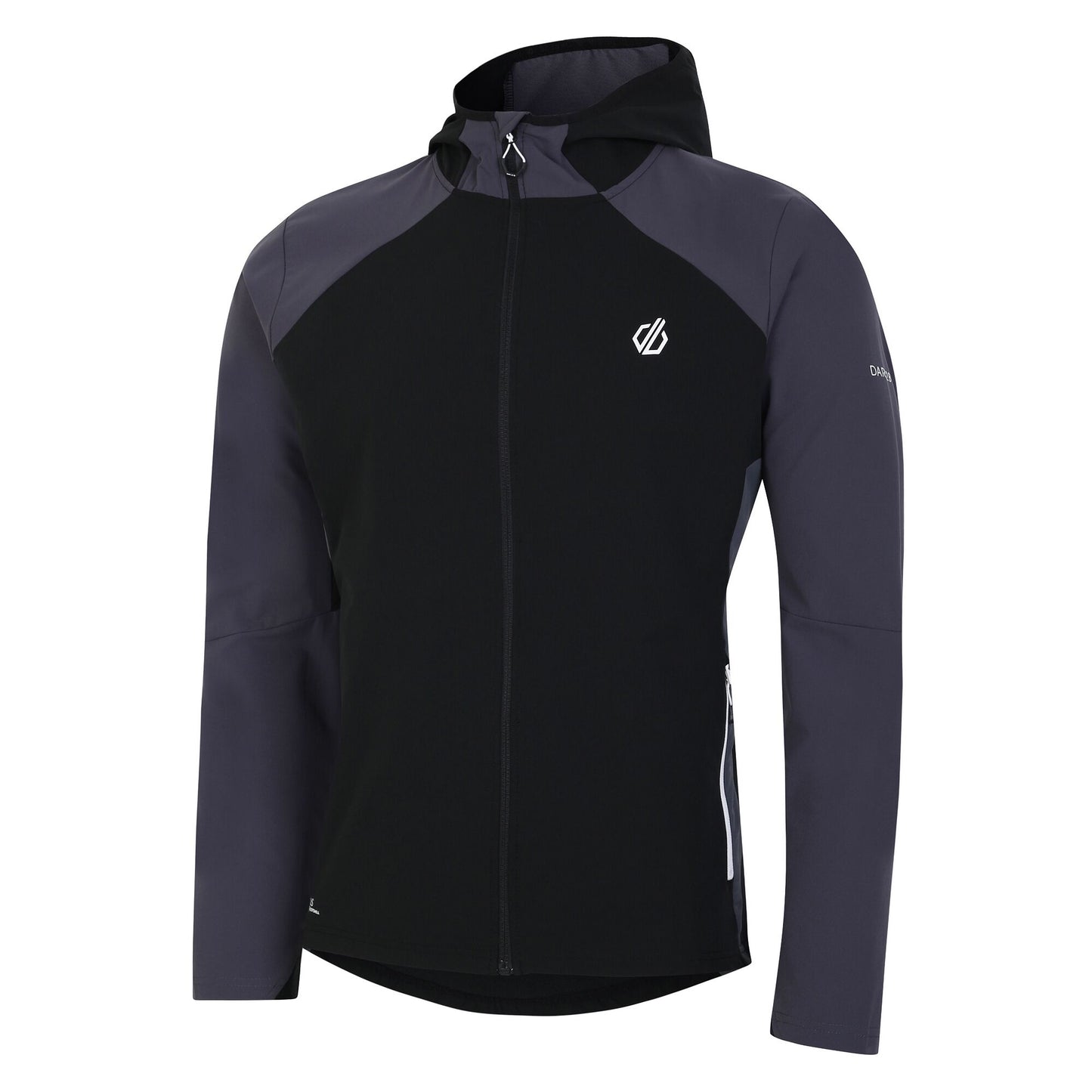 Black-Ebony - Side - Dare 2B Mens Lattitudinal II Soft Shell Jacket