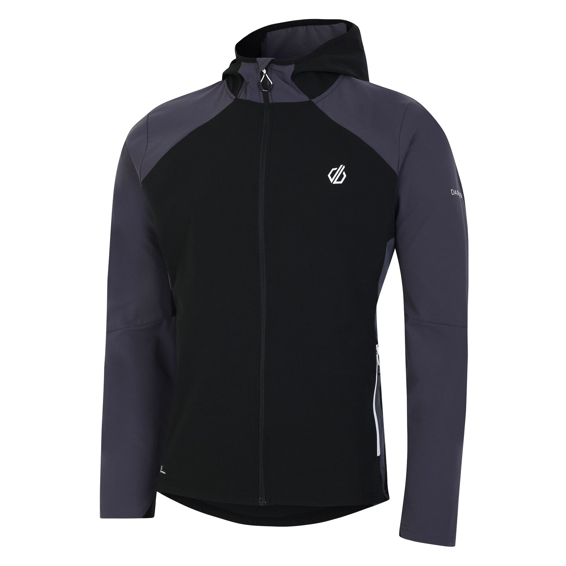 Black-Ebony - Side - Dare 2B Mens Lattitudinal II Soft Shell Jacket
