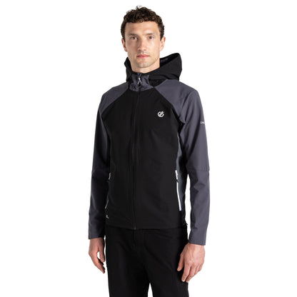 Black-Ebony - Lifestyle - Dare 2B Mens Lattitudinal II Soft Shell Jacket