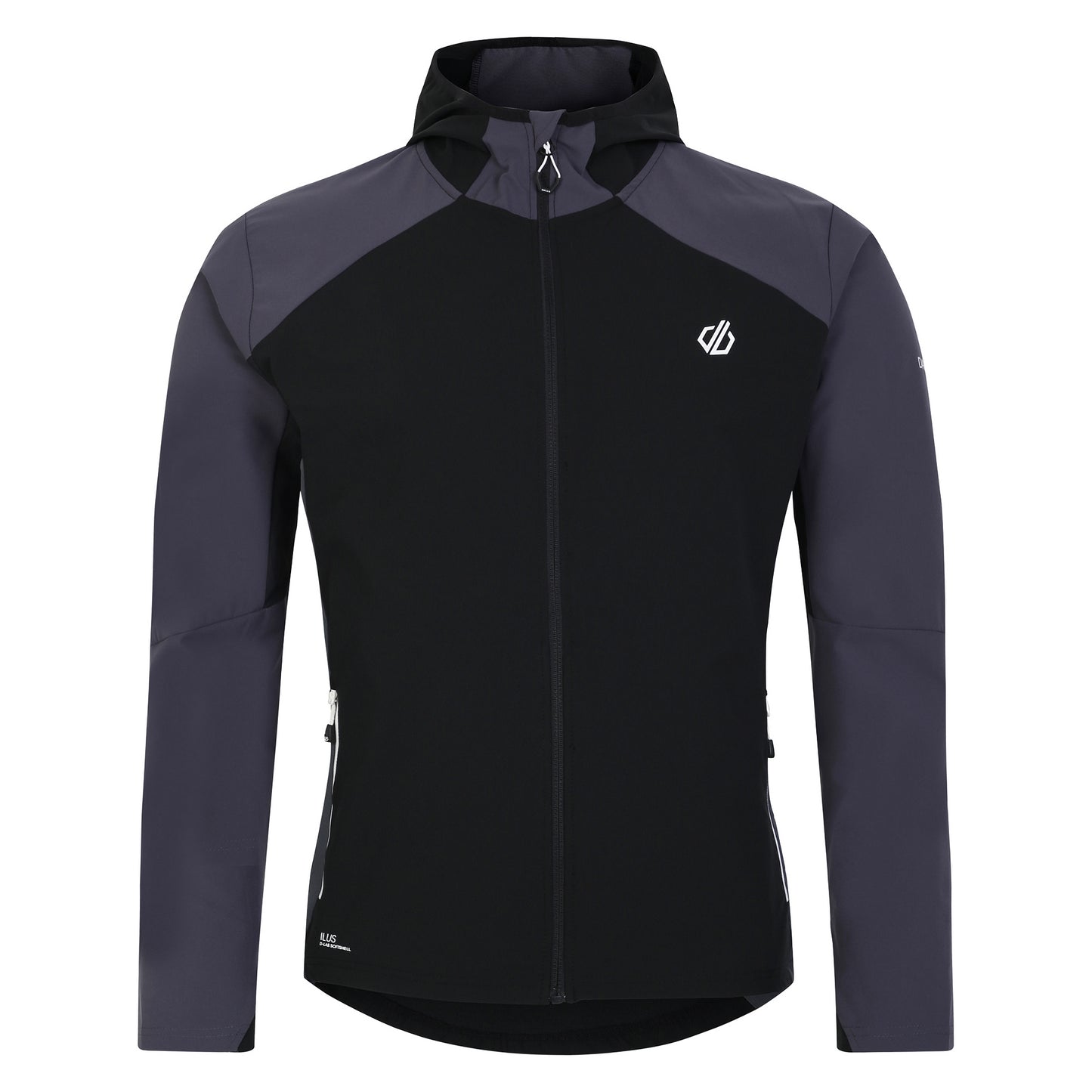 Black-Ebony - Front - Dare 2B Mens Lattitudinal II Soft Shell Jacket