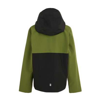 Nephrite Green-Black - Back - Regatta Childrens-Kids Hanleigh Waterproof Jacket