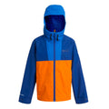 Oxford Blue-New Royal-Persimmon - Front - Regatta Childrens-Kids Hanleigh Waterproof Jacket