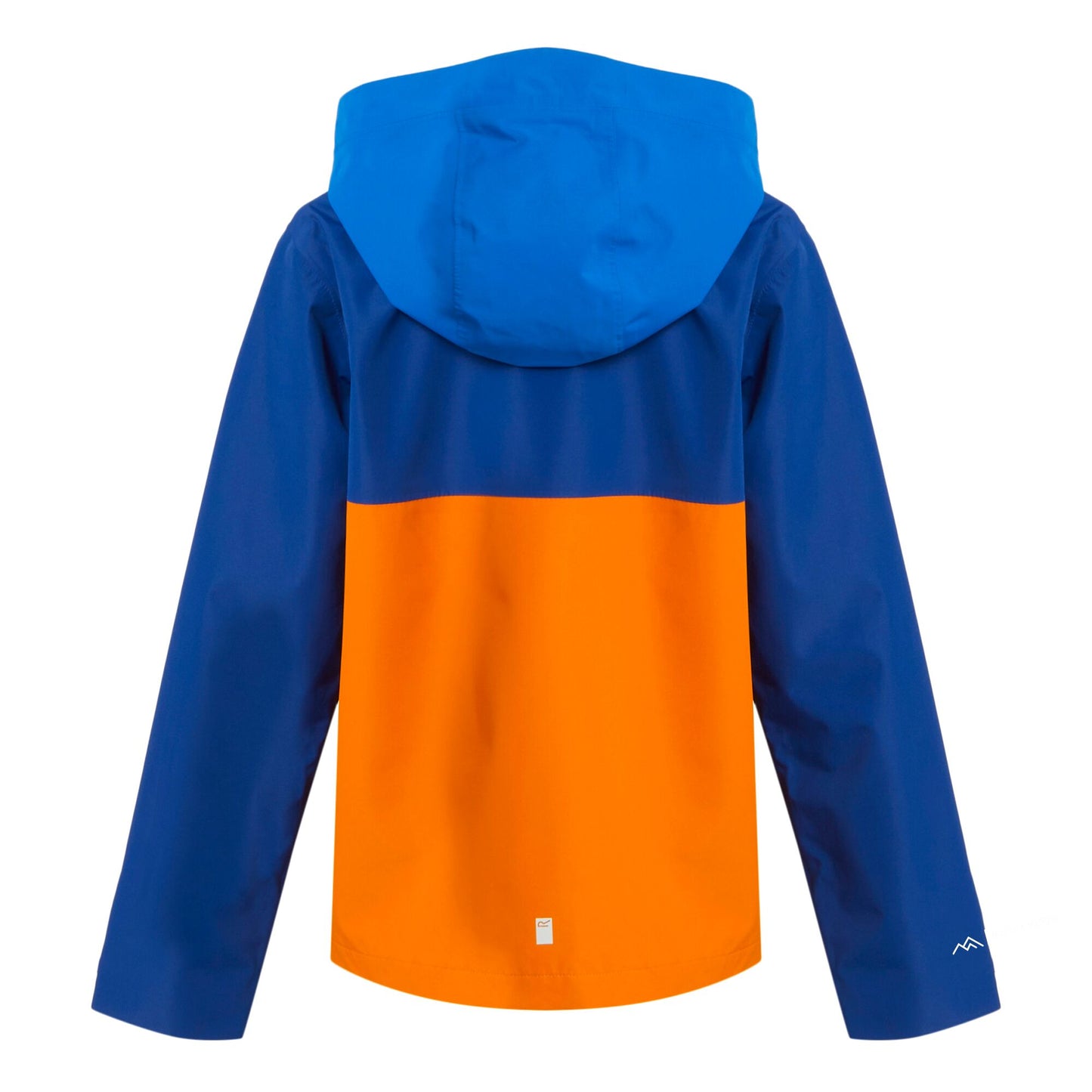 Oxford Blue-New Royal-Persimmon - Back - Regatta Childrens-Kids Hanleigh Waterproof Jacket