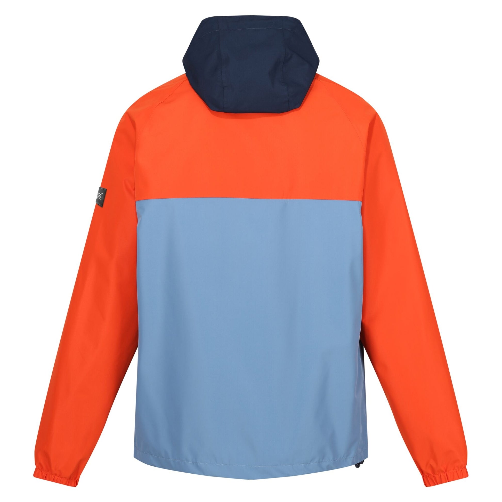 Rusty Orange-Coronet Blue-Navy - Back - Regatta Mens Belcastel Waterproof Jacket
