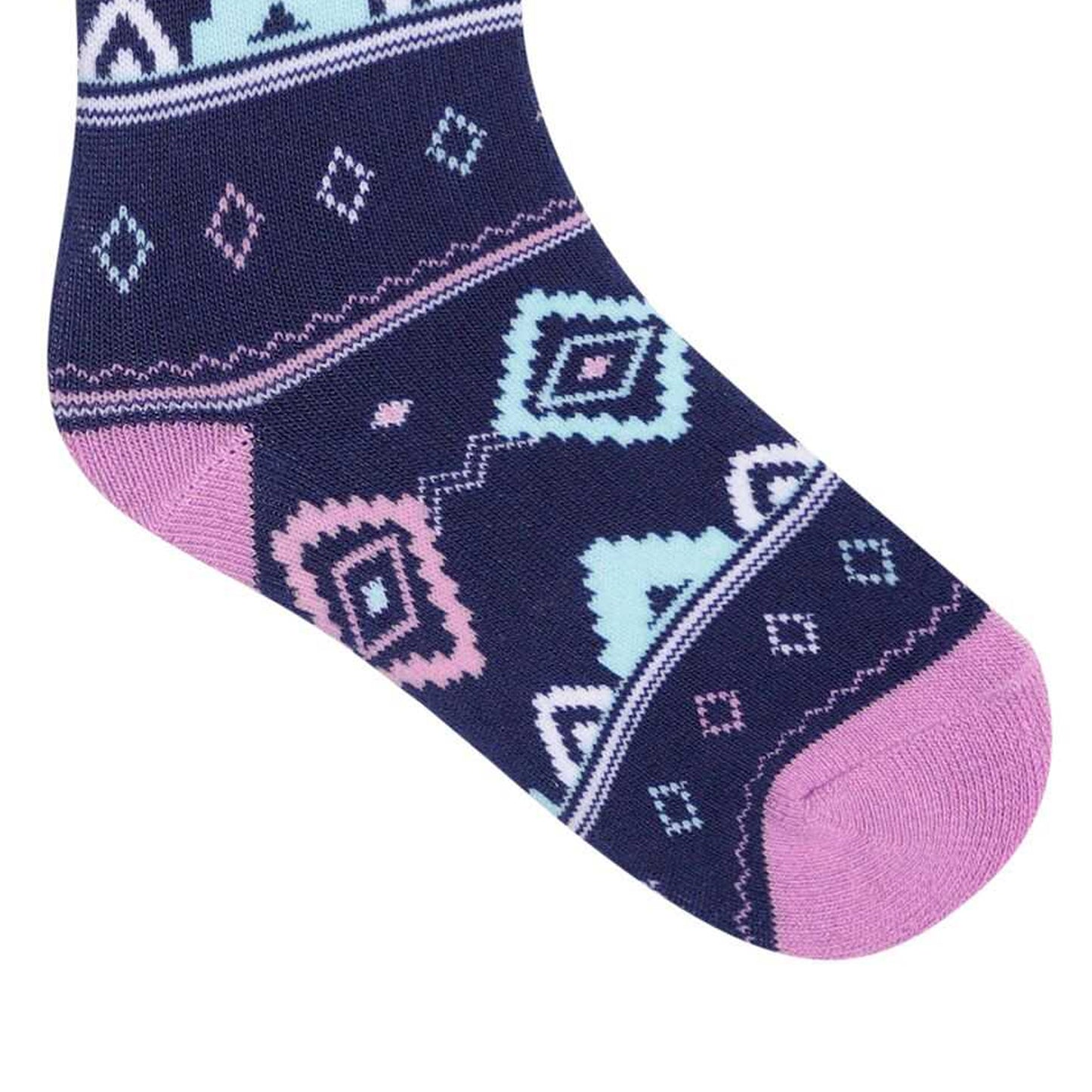 Orchid-Moonlight Denim - Lifestyle - Dare 2B Childrens-Kids Fair Isle Seamless Ski Socks