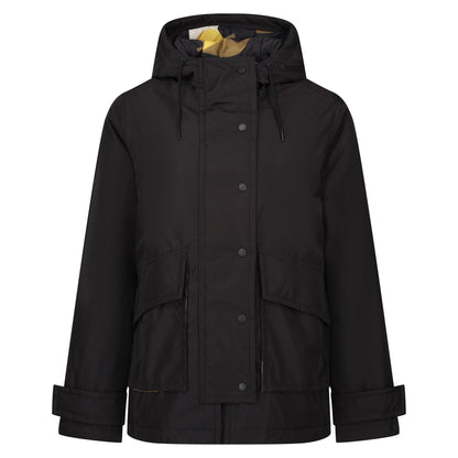 Black-Yellow - Front - Regatta Womens-Ladies Orla Kiely Swing Shadow Elm Waterproof Jacket