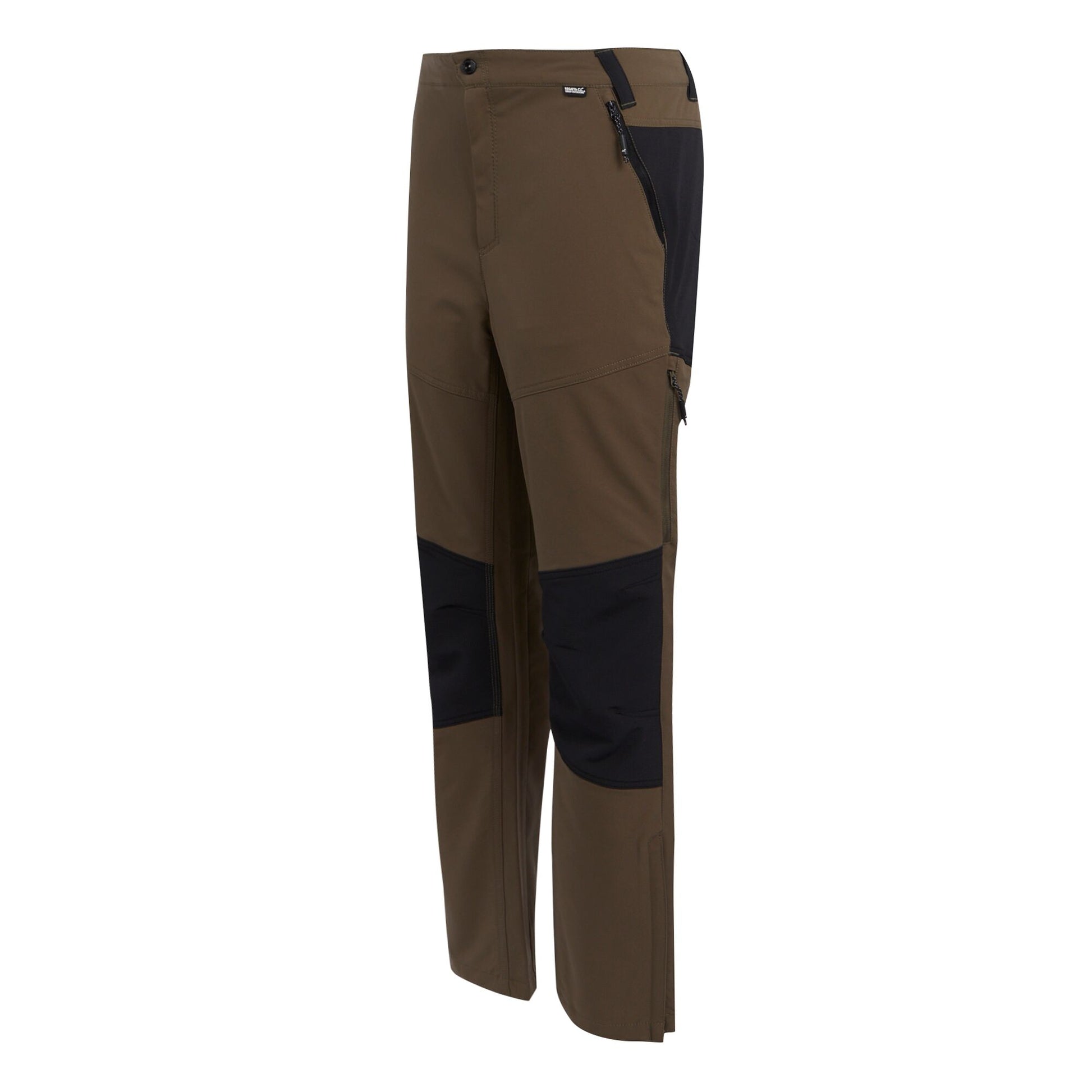 Crocodile-Black - Side - Regatta Mens Questra V Walking Trousers