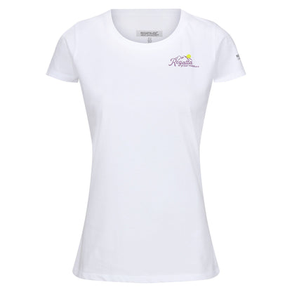 White - Front - Regatta Womens-Ladies Breezed IV Back Print T-Shirt
