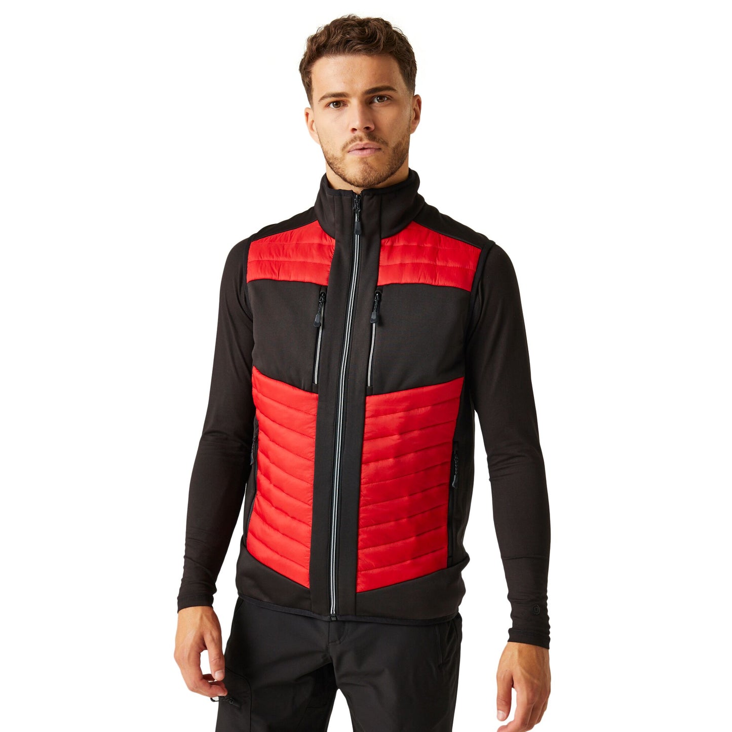 Classic Red-Black - Side - Regatta Professional Unisex Adult Thermal Hybrid Body Warmer